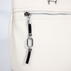 Сумка женская на молнии, цвет белый - фото 22230676