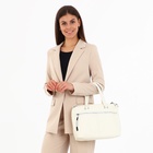 Сумка женская на молнии, цвет белый - фото 27644857