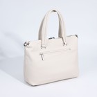 Сумка-тоут на молнии, 2 наружных кармана, цвет бежевый - фото 22230682