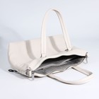 Сумка-тоут на молнии, 2 наружных кармана, цвет бежевый - фото 22230687