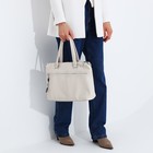 Сумка-тоут на молнии, 2 наружных кармана, цвет бежевый - фото 22230688