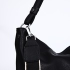 Сумка-тоут на молнии, 3 наружных кармана, цвет чёрный - фото 22230701