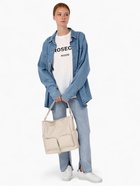 Сумка женская на молнии, цвет молочный - фото 25324590