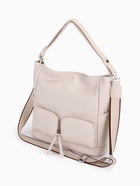 Сумка женская на молнии, цвет молочный - фото 22230717