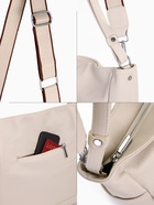 Сумка женская на молнии, цвет молочный - фото 22230719