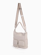 Сумка женская на молнии, цвет молочный - фото 40551162