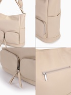 Сумка женская на молнии, цвет бежевый 9645735