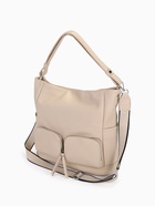 Сумка женская на молнии, цвет бежевый 9645735