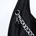 Сумка женская на молнии, цвет чёрный - фото 22230768