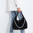 Сумка женская на молнии, цвет чёрный - фото 22230772