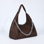 Сумка женская на молнии, цвет коричневый 9645741