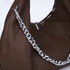 Сумка женская на молнии, цвет коричневый 9645741