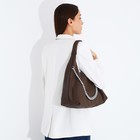 Сумка женская на молнии, цвет коричневый 9645741