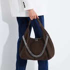 Сумка женская на молнии, цвет коричневый 9645741