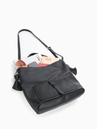 Сумка - мешок женская на молнии, 33×33 см, чёрная - Фото 11