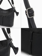 Сумка - мешок женская на молнии, 33×33 см, чёрная - Фото 4