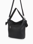 Сумка - мешок женская на молнии, 33×33 см, чёрная - Фото 5