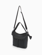 Сумка - мешок женская на молнии, 33×33 см, чёрная - Фото 8