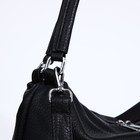 Сумка женская на молнии, цвет чёрный - фото 22230818