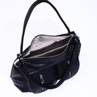 Сумка женская на молнии, цвет чёрный - фото 22230820