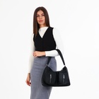 Сумка женская на молнии, цвет чёрный - фото 27341339