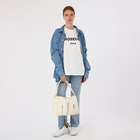 Сумка женская на молнии, цвет белый - фото 25324602