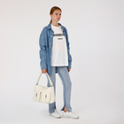 Сумка женская на молнии, цвет белый - фото 25324603