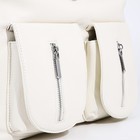 Сумка женская на молнии, цвет белый - фото 22230825