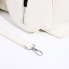 Сумка женская на молнии, цвет белый - фото 22230827