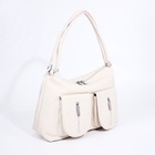 Сумка женская на молнии, цвет молочный 9645749