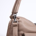 Сумка женская на молнии, цвет бежевый - фото 22230842