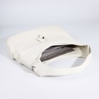 Сумка-мешок на молнии, наружный карман, цвет белый - фото 22230883