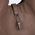 Сумка-мешок на молнии, наружный карман, цвет коричневый - фото 22230888