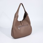 Сумка-мешок на молнии, наружный карман, цвет коричневый - фото 22230886