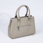 Сумка женская на молнии, цвет светло-серый - фото 22230910