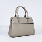 Сумка женская на молнии, цвет светло-серый - фото 22230911