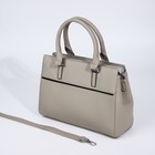 Сумка женская на молнии, цвет светло-серый - фото 22230914