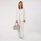 Сумка женская на молнии, цвет бежевый - фото 25275108