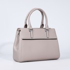 Сумка женская на молнии, цвет бежевый - фото 22230919