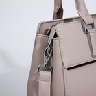 Сумка женская на молнии, цвет бежевый - фото 22230921