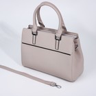 Сумка женская на молнии, цвет бежевый - фото 22230922