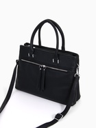 Сумка женская на молнии, цвет чёрный 9645768