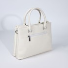 Сумка женская на молнии, цвет белый - фото 22230974