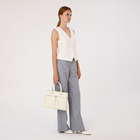 Сумка женская на молнии, цвет белый - фото 24985706