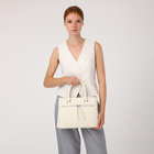 Сумка женская на молнии, цвет белый - фото 24985707