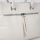 Сумка женская на молнии, цвет белый - фото 22230976