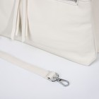 Сумка женская на молнии, цвет белый - фото 22230978