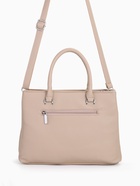 Сумка-тоут на молнии, 2 наружных кармана, цвет бежевый - фото 805534297 Сумка-тоут на молнии, 2 наружных кармана, цвет бежевый - фото 805534297