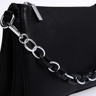 Сумка женская на молнии, цвет чёрный - фото 53476087