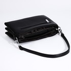 Сумка женская на молнии, цвет чёрный - фото 53476090